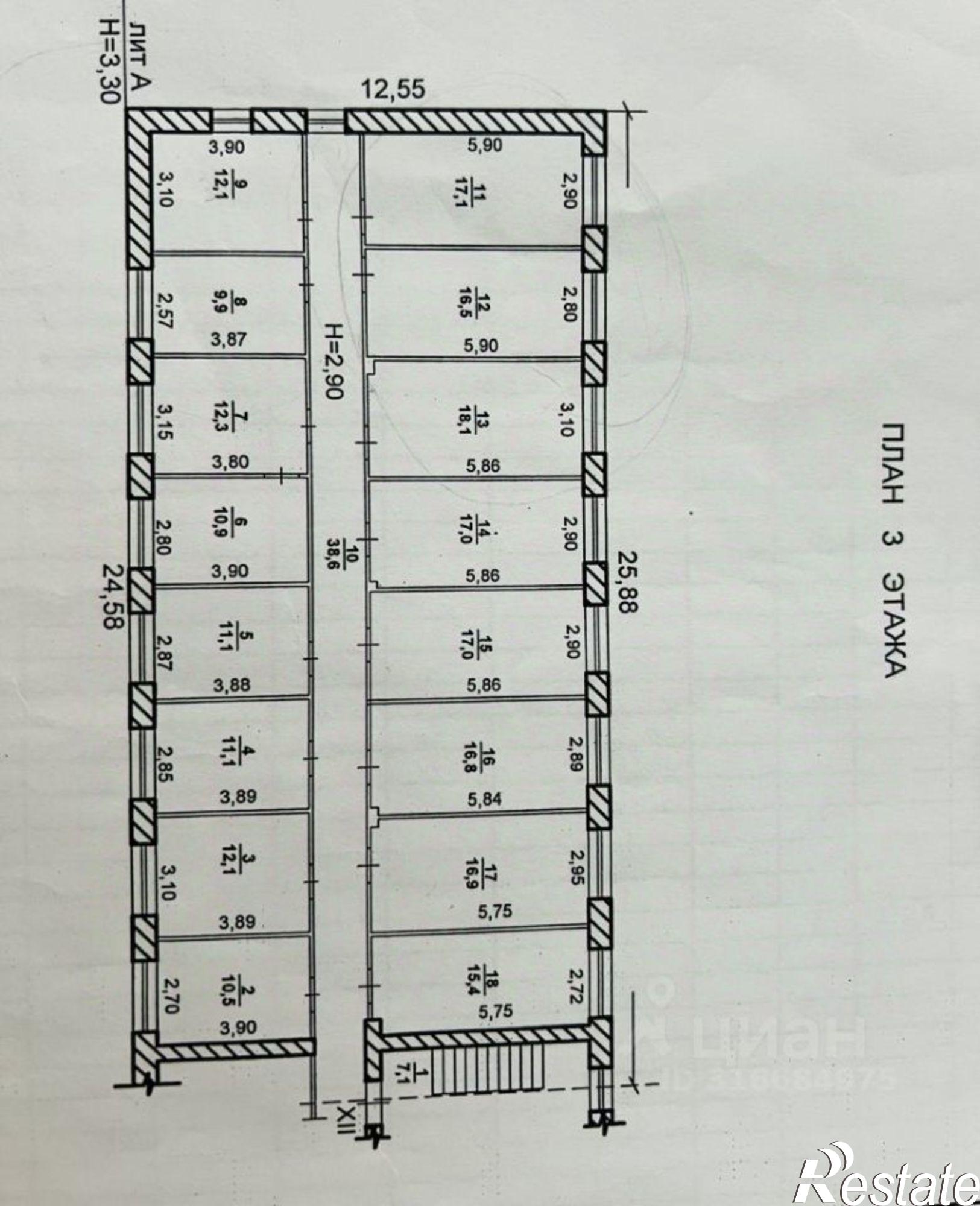 Купить офис, помещение под офис за 17 500 000 рублей на Молодежная, 3