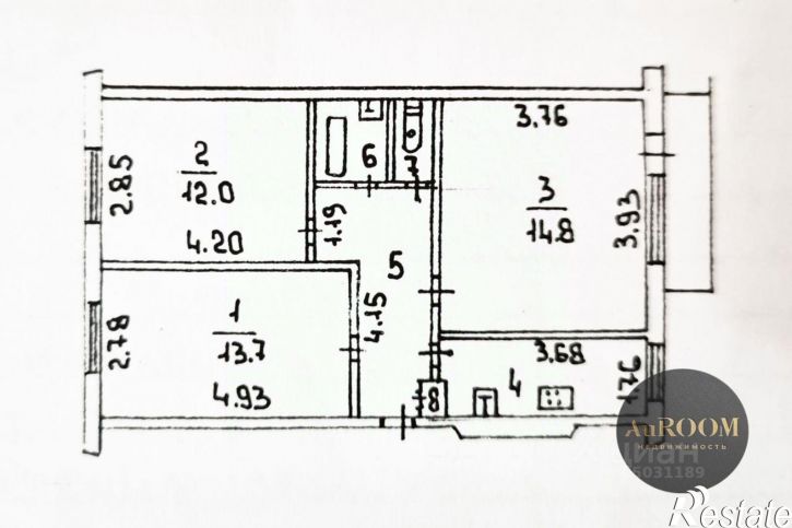 3-комн квартира Волжский г.