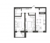 2-комн, 56 кв м, этаж 8/8 пр-кт им. Маршала Советского Союза Г.К. Жукова, 104